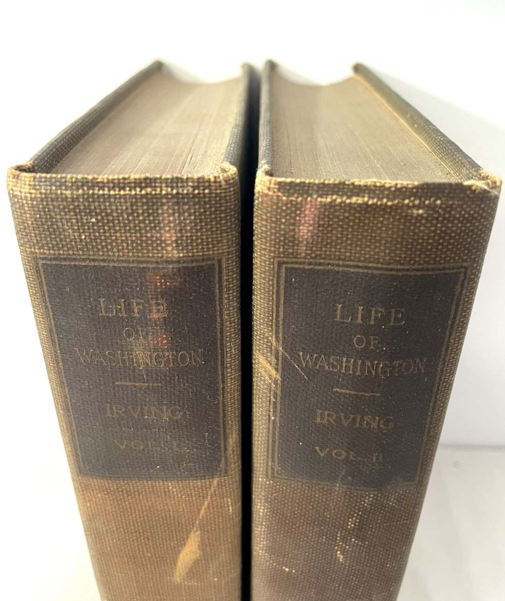 1855 Washington Irving Life of George Washington 4 Vol Illustrated Set